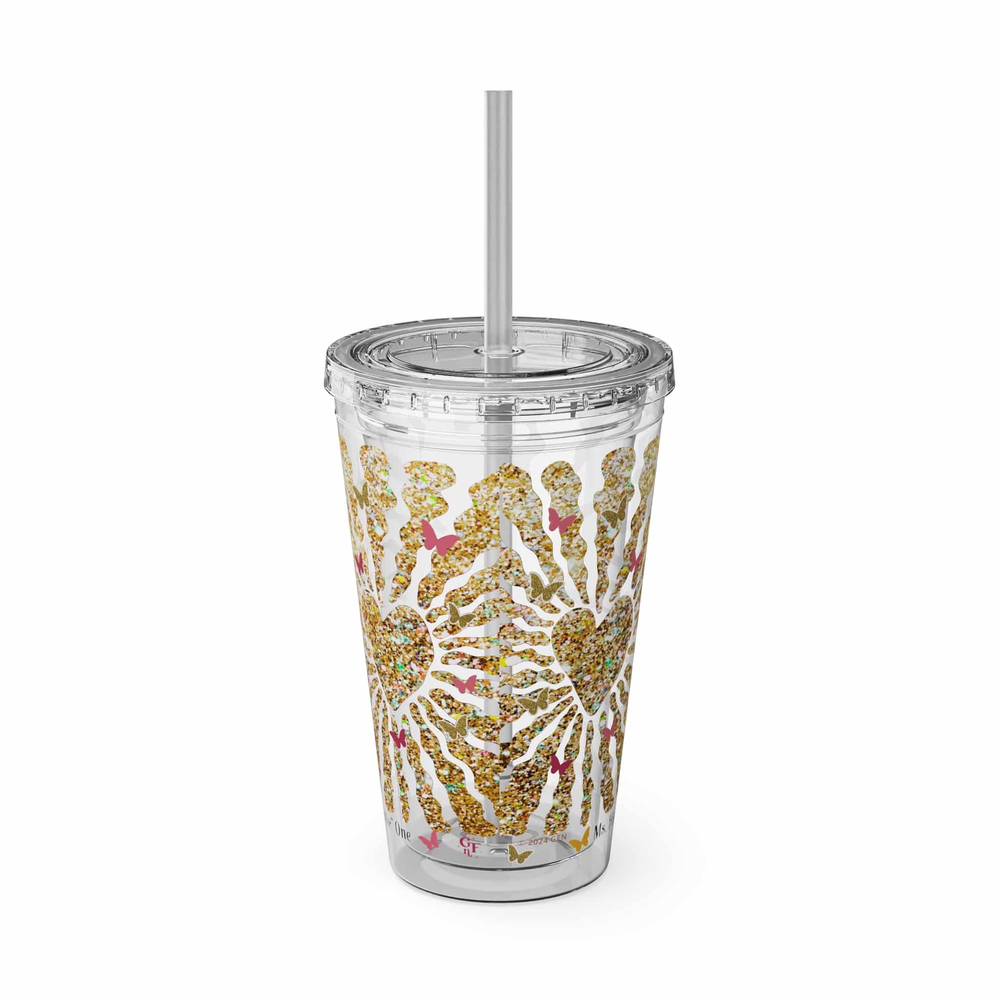 Ms. High Maintenance Sunsplash Tumbler with Straw, 16oz - Image 15