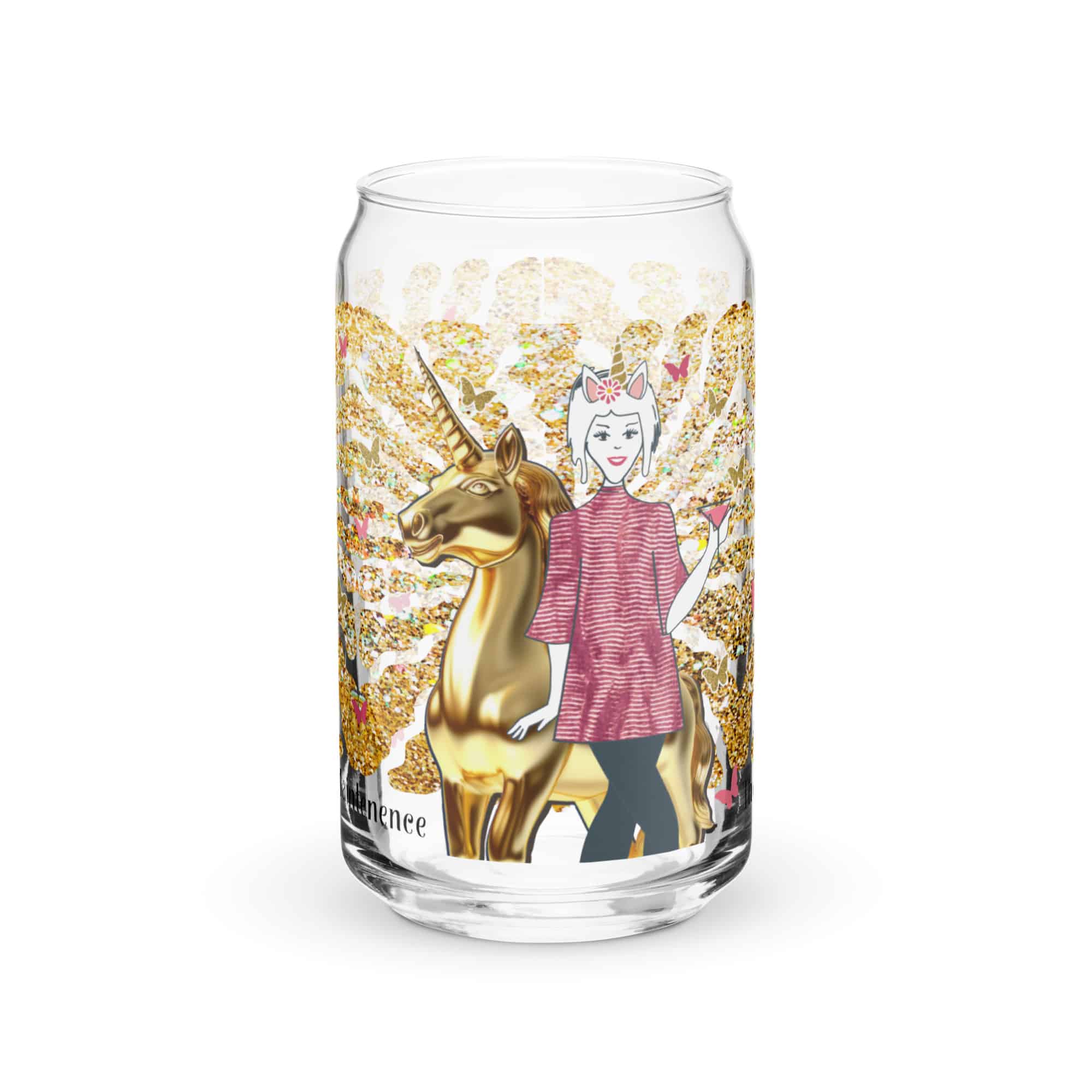 Ms. High Maintenance Can-Shaped Glass