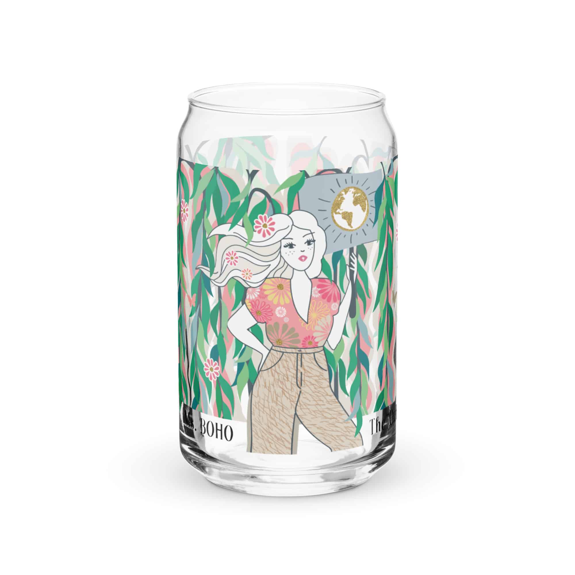 Ms. Boho Can-Shaped Glass