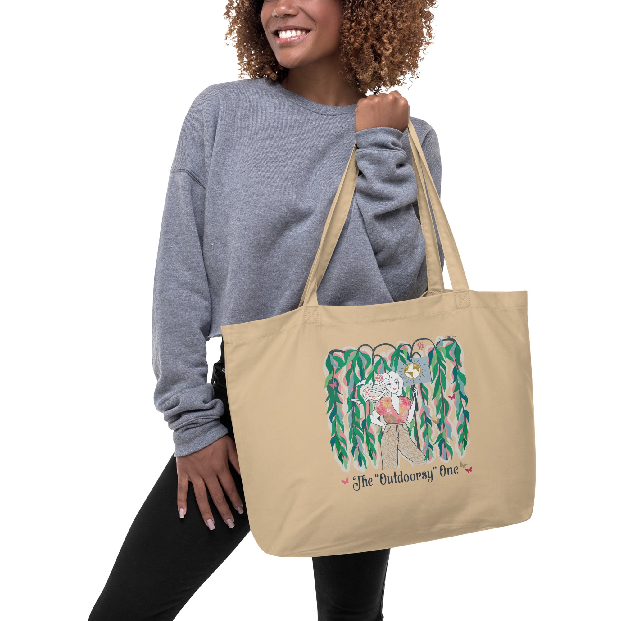 Ms. Boho Large Organic Cotton Tote