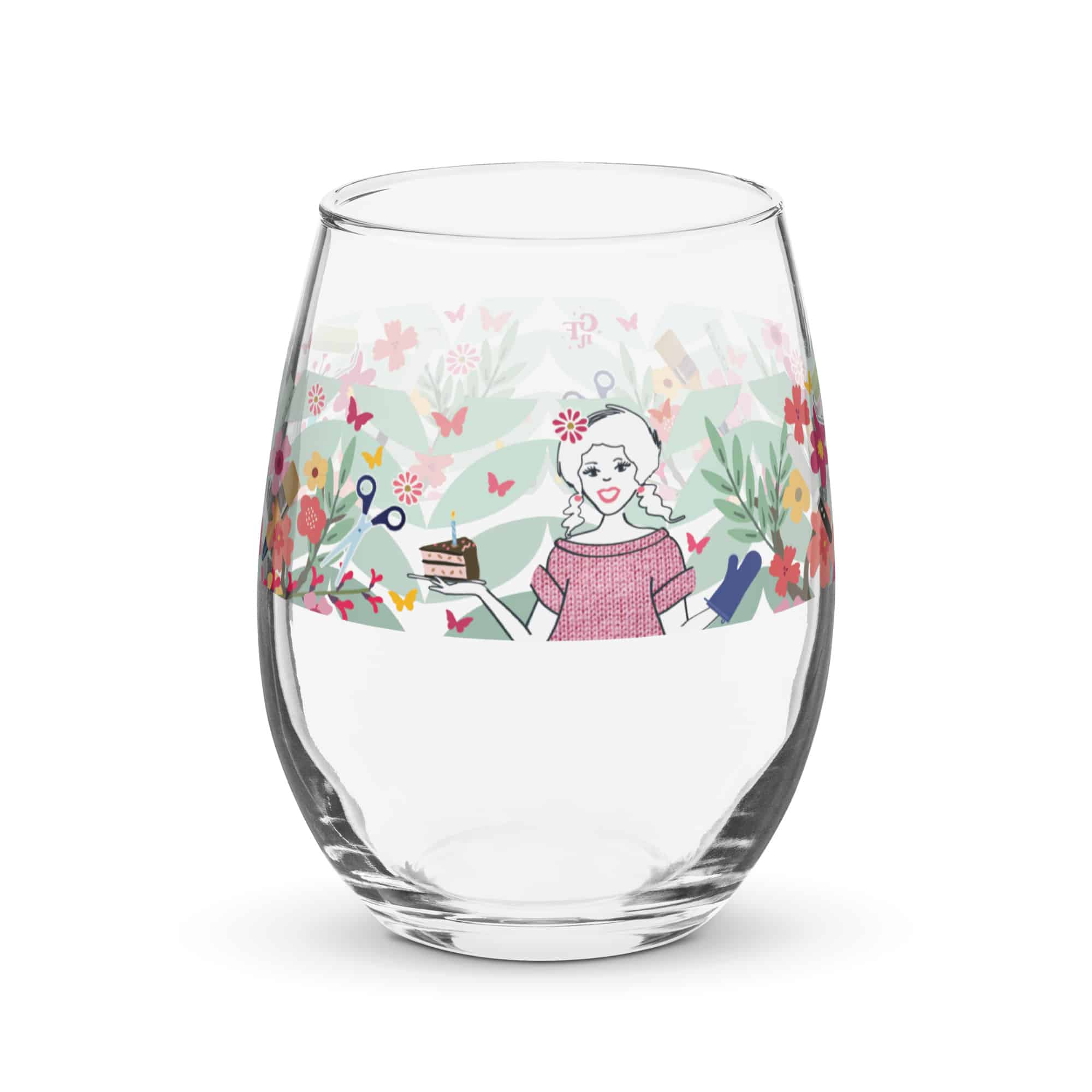 Ms DIY Stemless Wine Glass