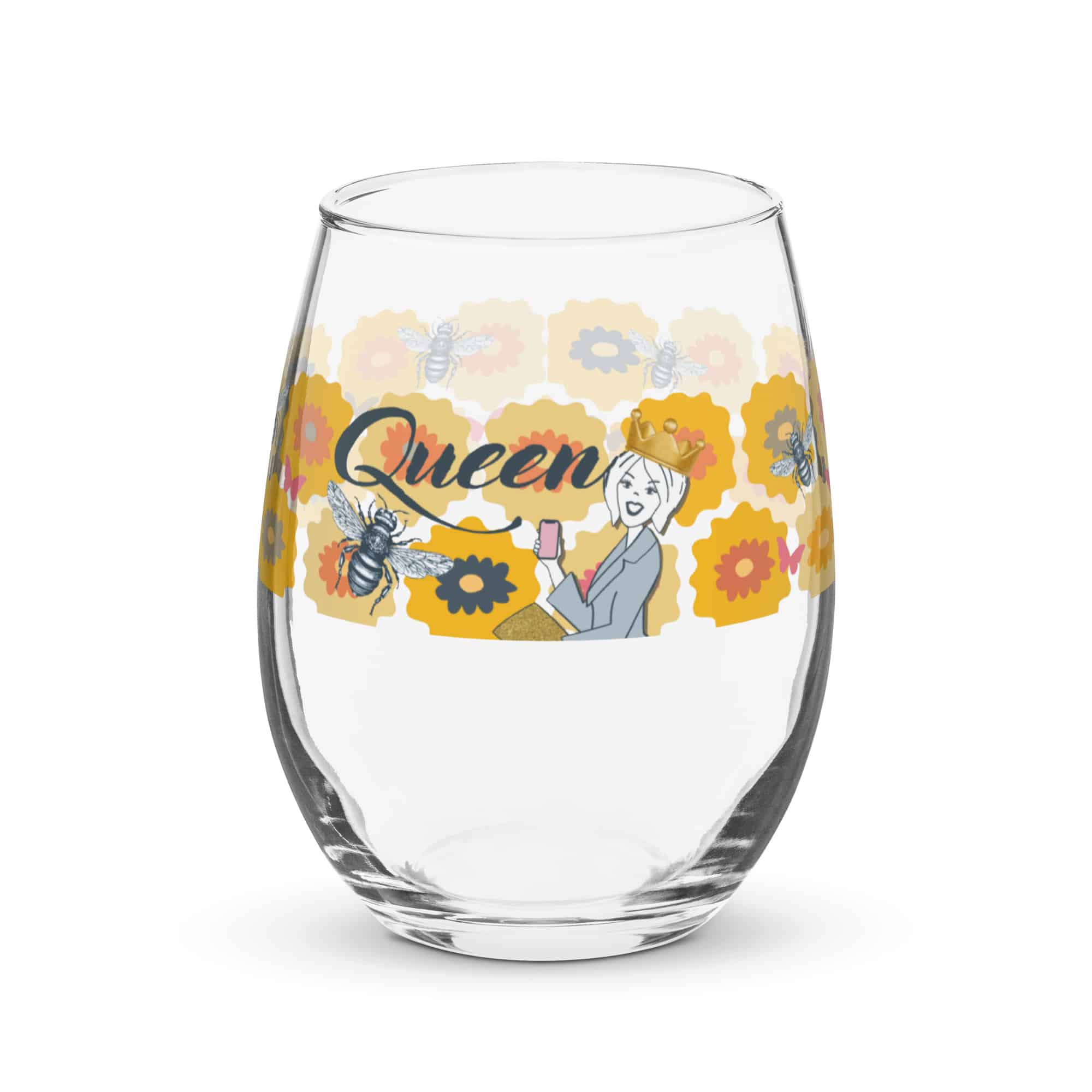 Ms. Go Getter Stemless Wine Glass