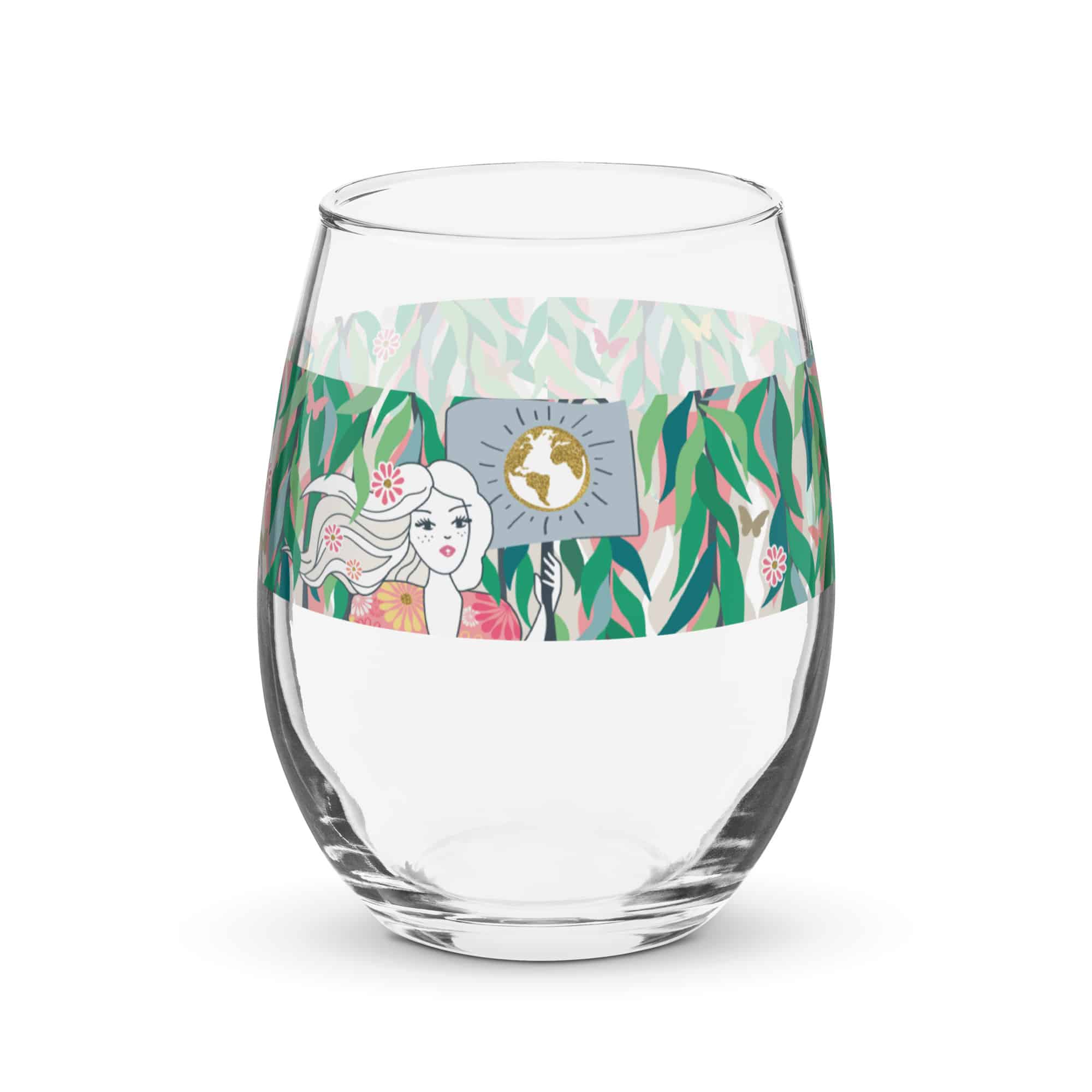 Ms. Boho Stemless Wine Glass