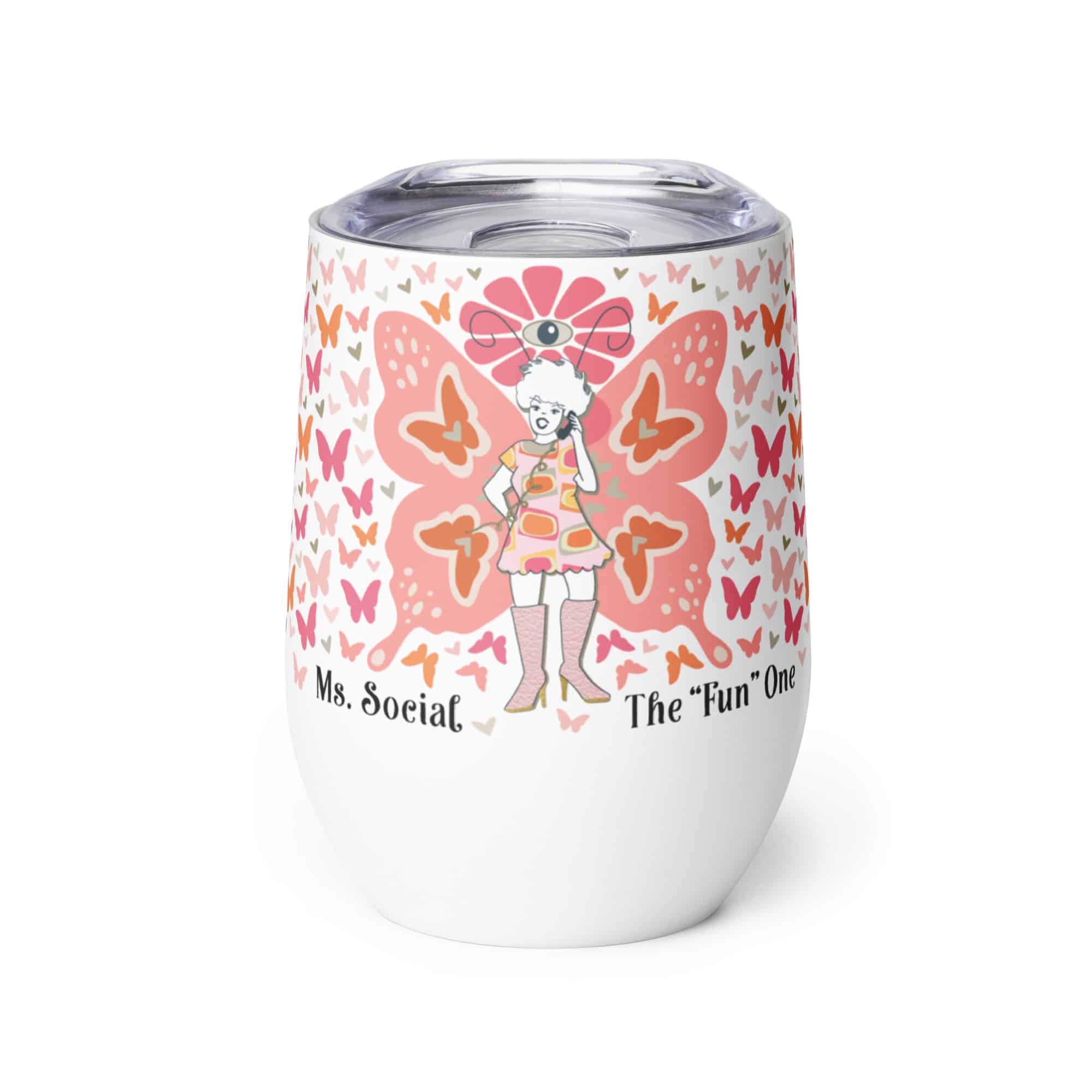 Ms. Social Wine Tumbler