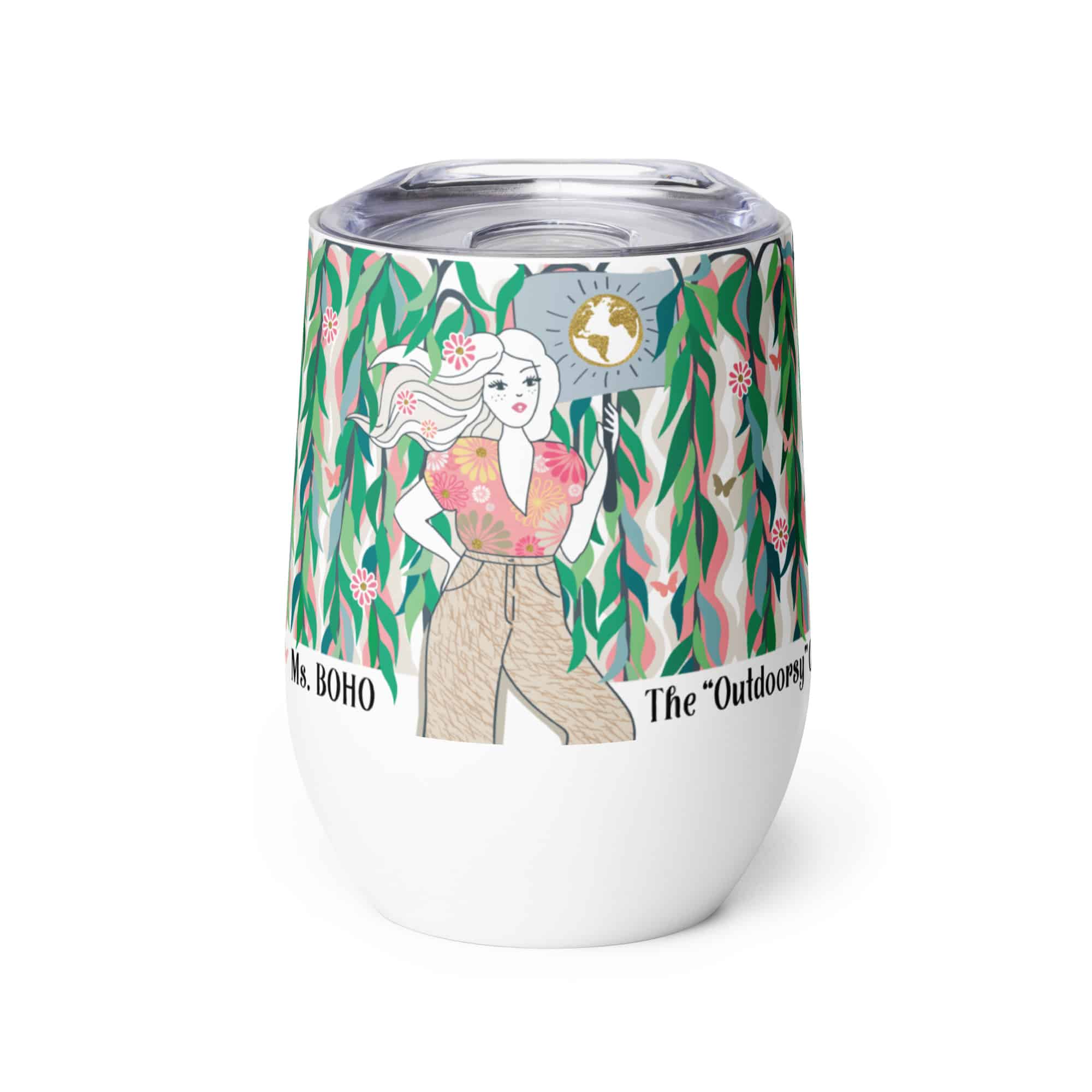 Ms. Boho Wine Tumbler