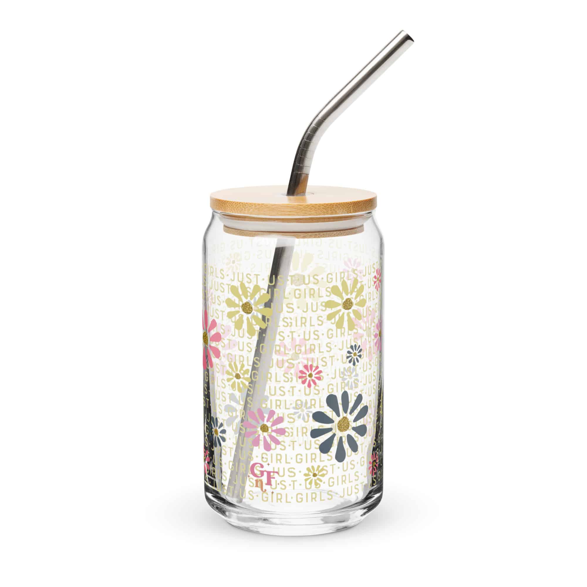 Far Out & Fabulous Can-shaped Glass Dancing Daises - Gold - 2 Options - Image 2