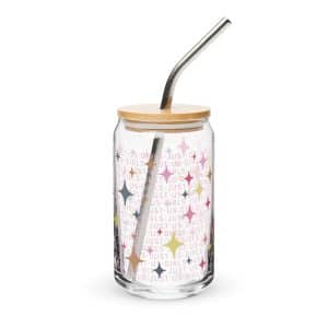 Far Out & Fabulous Can-shaped Glass Sparkles Galore - Pink - 2 Options